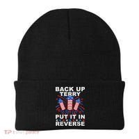 Back Up Terry Put It In Reverse Firework Funny 4th Of July Beanie thumb 0