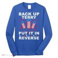 Back Up Terry Put It In Reverse Firework Funny 4th Of July Long Sleeve Shirt thumb 0
