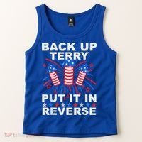 Back Up Terry Put It In Reverse Firework Funny 4th Of July Tank Top thumb 2