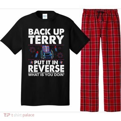 Back Up Terry Put It In Reverse Firework Funny 4th Of July Pajama Set