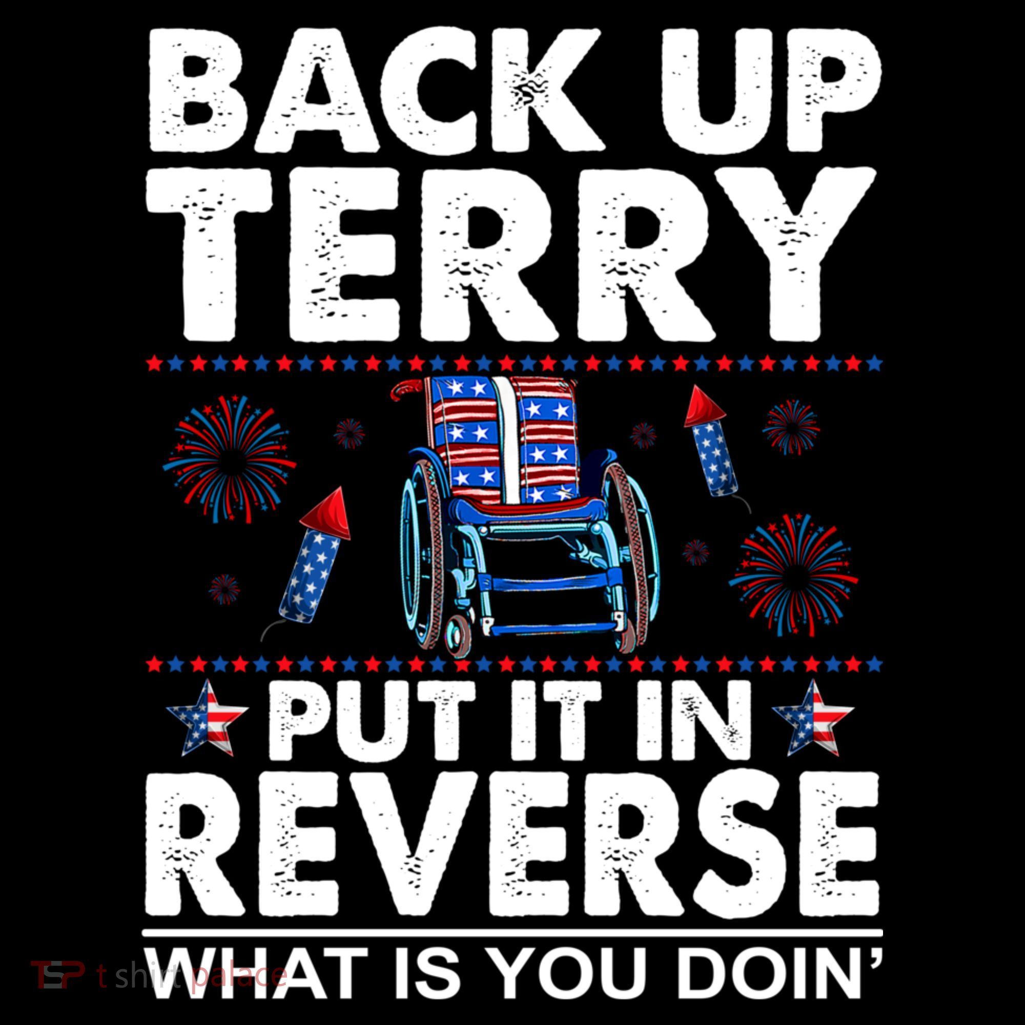 Back Up Terry Put It In Reverse Firework Funny 4th Of July Women's Hoodie