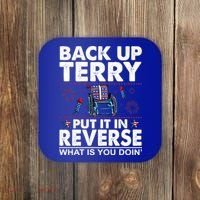 Back Up Terry Put It In Reverse Firework Funny 4th Of July Coaster thumb 0