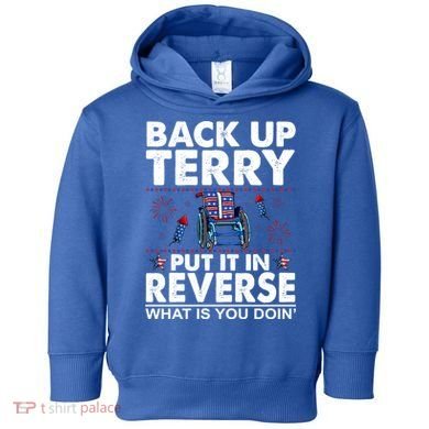 Back Up Terry Put It In Reverse Firework Funny 4th Of July Toddler Hoodie