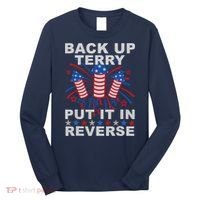 Back Up Terry Put It In Reverse Firework Funny 4th Of July Long Sleeve Shirt thumb 0