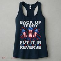 Back Up Terry Put It In Reverse Firework Funny 4th Of July Women's Tank Top thumb 3