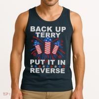 Back Up Terry Put It In Reverse Firework Funny 4th Of July Tank Top thumb 3