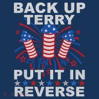 Back Up Terry Put It In Reverse Firework Funny 4th Of July Women's T-Shirt thumb 6