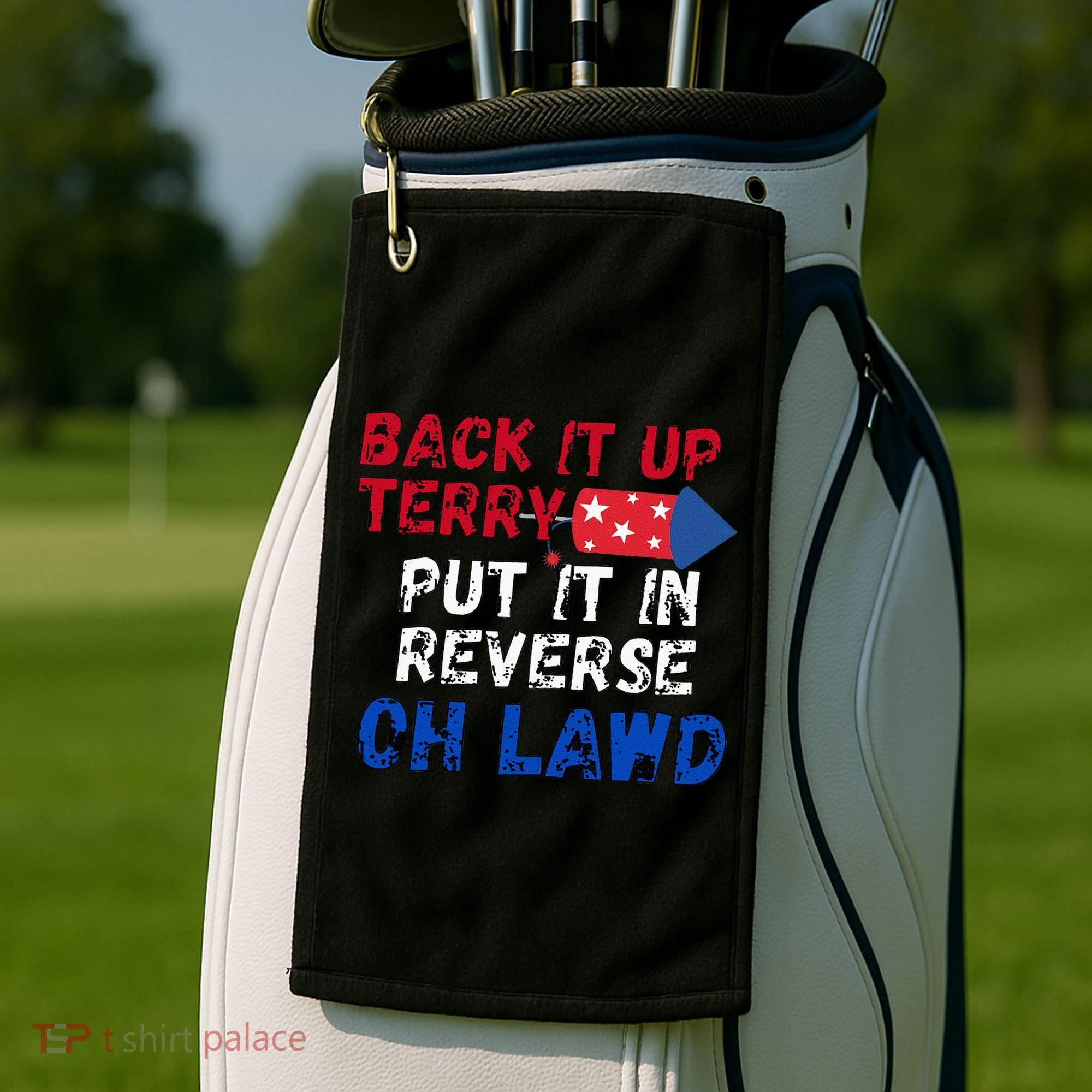 Back Up Terry 4th of July Golf Towel