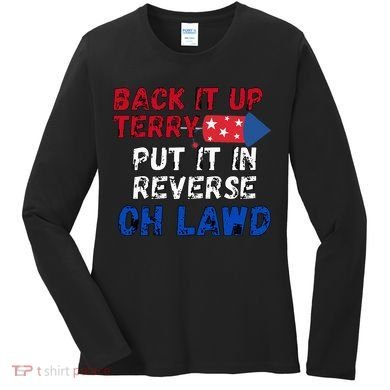 Back Up Terry 4th of July Women's Long Sleeve Shirt