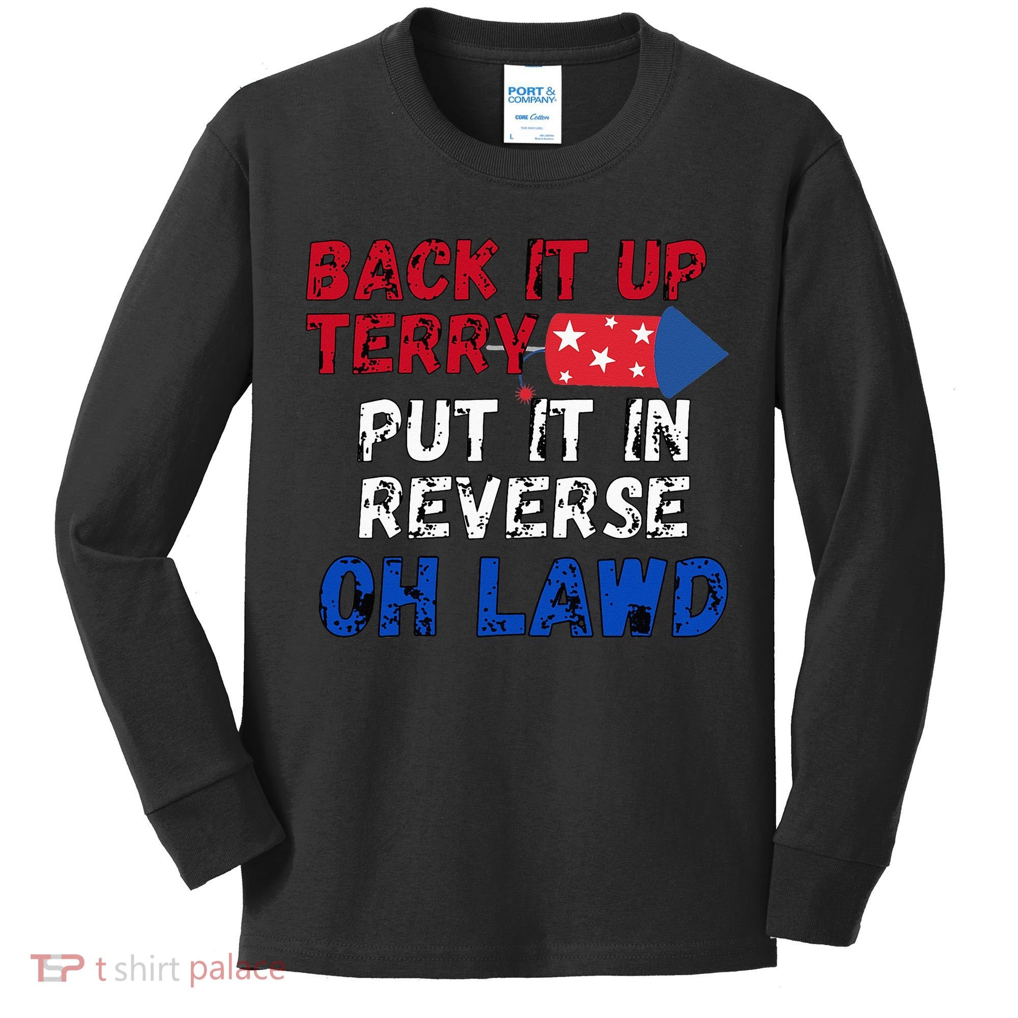 Back Up Terry 4th of July Kids Long Sleeve Shirt