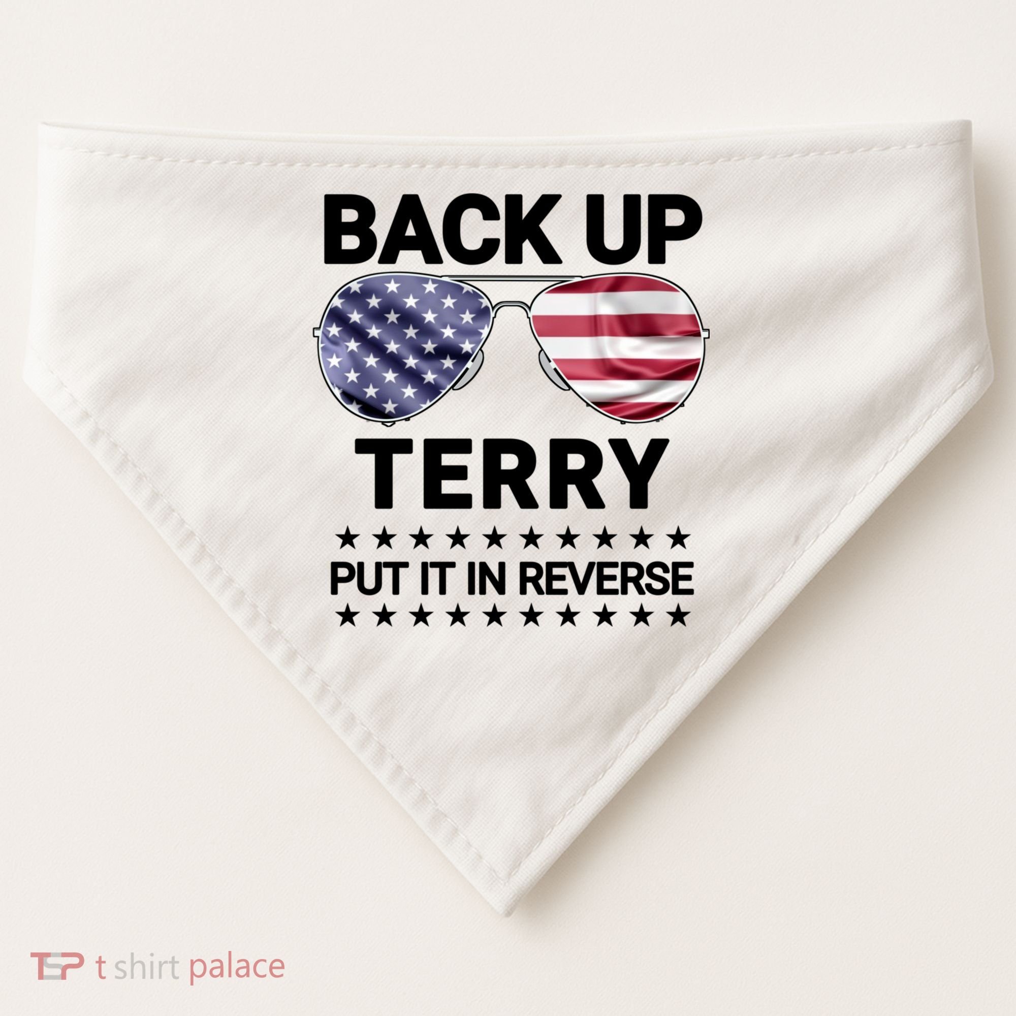 Back Up Terry Put It In Reverse Funny 4th Of July USA-Made Doggie Bandana