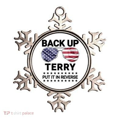 Back Up Terry Put It In Reverse Funny 4th Of July Ornament