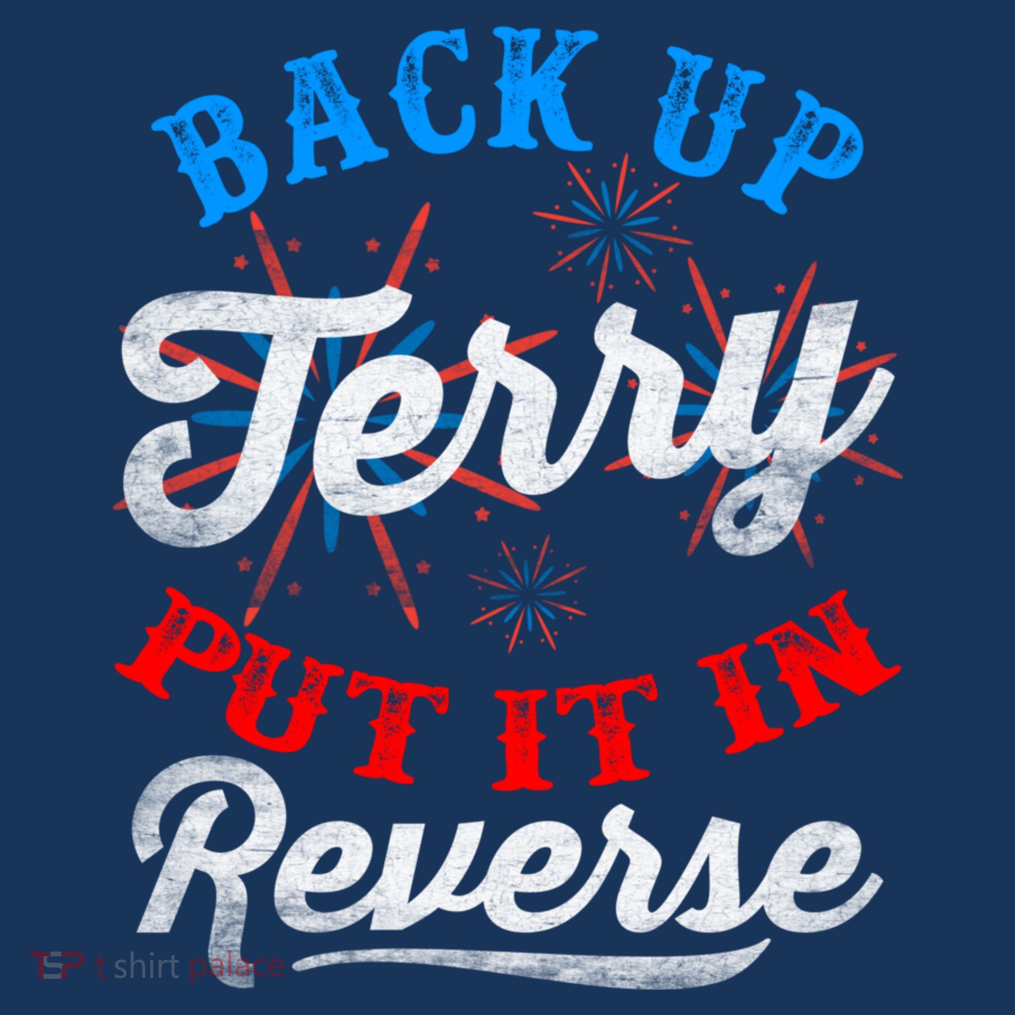 Back Up Terry Put It In Reverse Firework Funny 4th Of July Beanie
