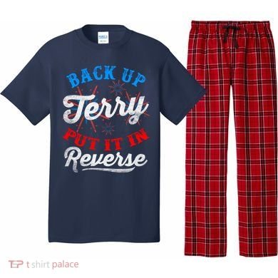Back Up Terry Put It In Reverse Firework Funny 4th Of July Pajama Set