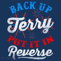 Back Up Terry Put It In Reverse Firework Funny 4th Of July Golf Towel thumb 3