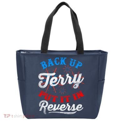 Back Up Terry Put It In Reverse Firework Funny 4th Of July Tote Bag