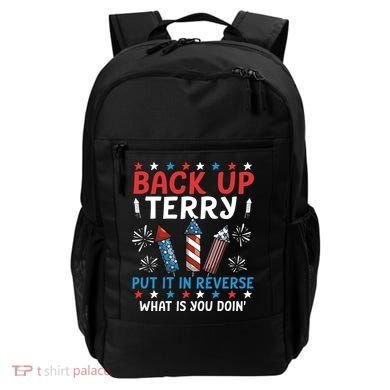 Back Up Terry Put It In Reverse July 4th Of July Fireworks Backpack