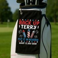 Back Up Terry Put It In Reverse July 4th Of July Fireworks Golf Towel thumb 2