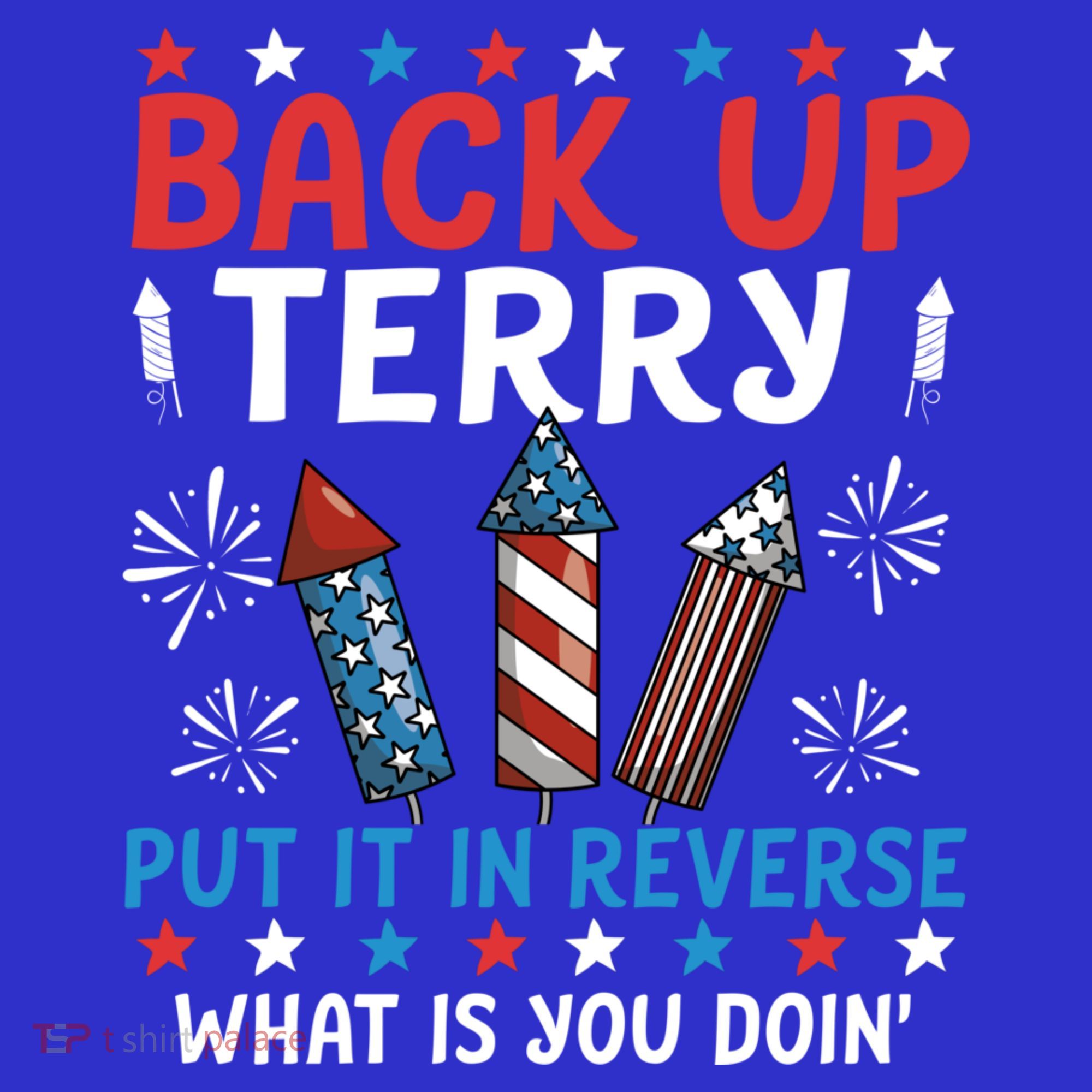Back Up Terry Put It In Reverse July 4th Of July Fireworks Sweatshirt