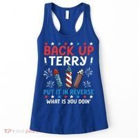 Back Up Terry Put It In Reverse July 4th Of July Fireworks Women's Tank Top thumb 0