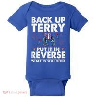 Back Up Terry Put It In Reverse Firework Funny 4th Of July Baby Bodysuit thumb 0