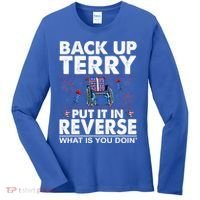Back Up Terry Put It In Reverse Firework Funny 4th Of July Women's Long Sleeve Shirt thumb 0