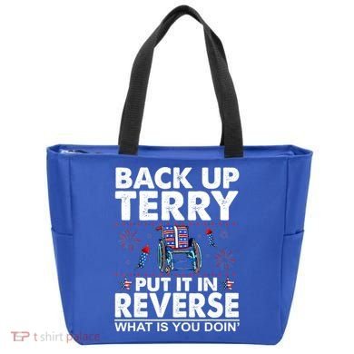 Back Up Terry Put It In Reverse Firework Funny 4th Of July Tote Bag