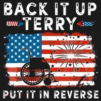 Back Up Terry Put It In Reverse 4th July Us Flag Fireworks Backpack thumb 2