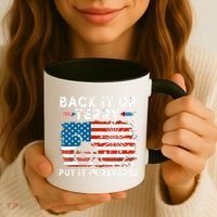 Back Up Terry Put It In Reverse 4th July Us Flag Fireworks Coffee Mug thumb 3