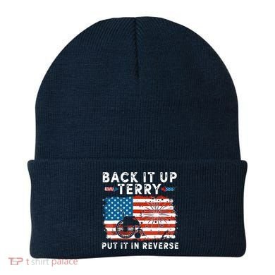 Back Up Terry Put It In Reverse 4th July Us Flag Fireworks Beanie