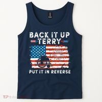 Back Up Terry Put It In Reverse 4th July Us Flag Fireworks Tank Top thumb 2