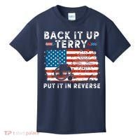 Back Up Terry Put It In Reverse 4th July Us Flag Fireworks Kids T-Shirt thumb 0
