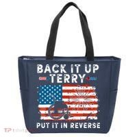 Back Up Terry Put It In Reverse 4th July Us Flag Fireworks Tote Bag thumb 0