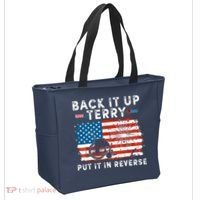 Back Up Terry Put It In Reverse 4th July Us Flag Fireworks Tote Bag thumb 2
