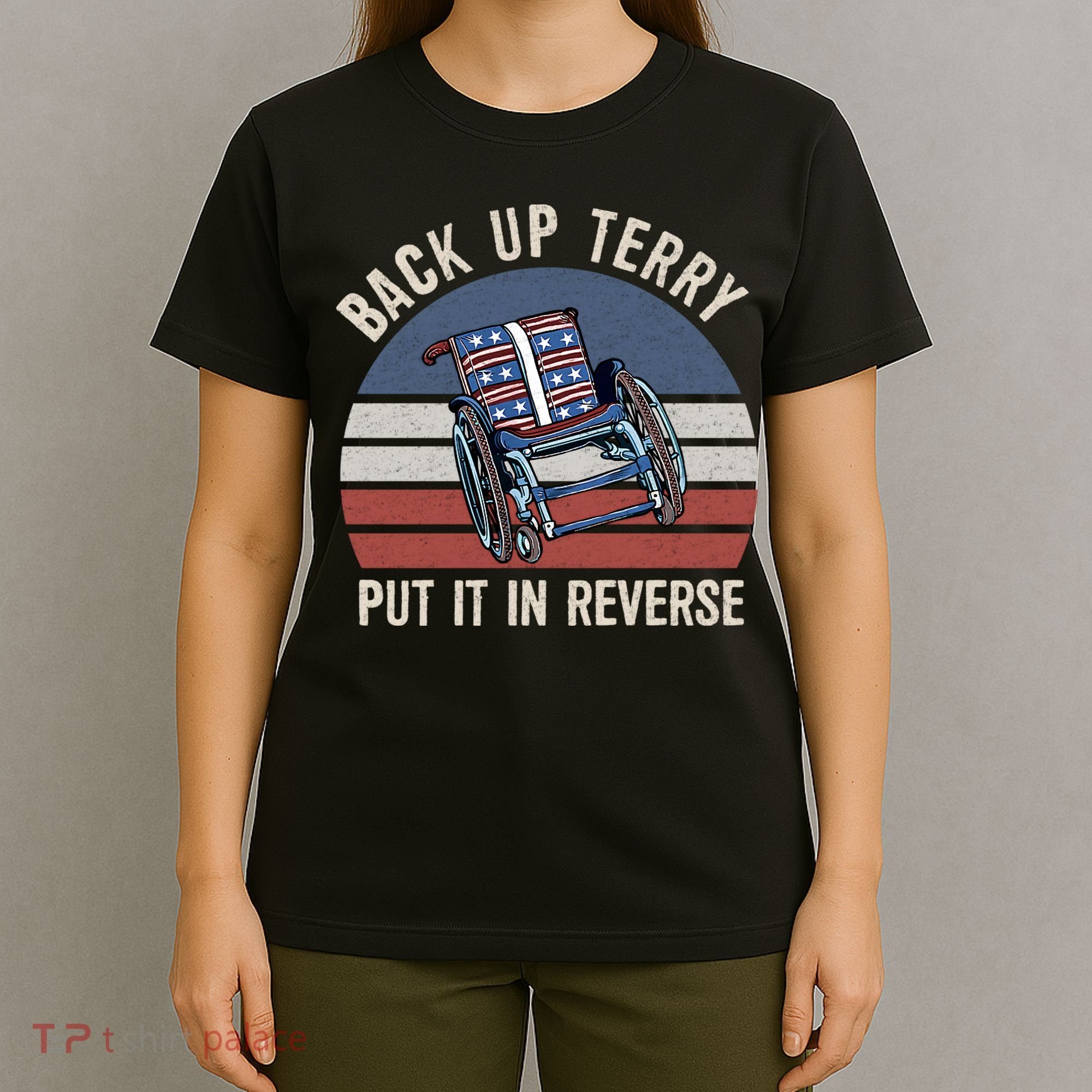 Back Up Terry Put It In Reverse Firework Vintage 4th Of July T-Shirt