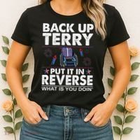 Back Up Terry Put It In Reverse Firework Funny 4th Of July Women's T-Shirt thumb 2