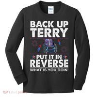 Back Up Terry Put It In Reverse Firework Funny 4th Of July Kids Long Sleeve Shirt thumb 0
