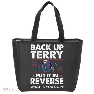 Back Up Terry Put It In Reverse Firework Funny 4th Of July Tote Bag