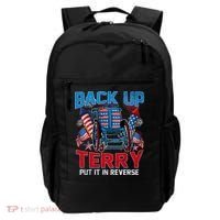 Back Up Terry Put It In Reverse Funny 4th Of July Fireworks Backpack thumb 0