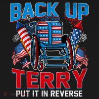 Back Up Terry Put It In Reverse Funny 4th Of July Fireworks Backpack thumb 2