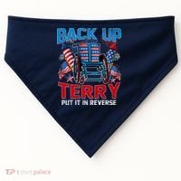 Back Up Terry Put It In Reverse Funny 4th Of July Fireworks USA-Made Doggie Bandana thumb 0