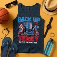 Back Up Terry Put It In Reverse Funny 4th Of July Fireworks Tank Top thumb 4