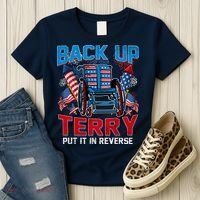 Back Up Terry Put It In Reverse Funny 4th Of July Fireworks Women's T-Shirt thumb 3