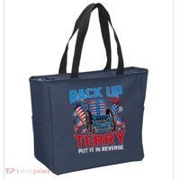 Back Up Terry Put It In Reverse Funny 4th Of July Fireworks Tote Bag thumb 2