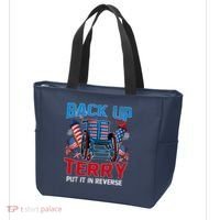 Back Up Terry Put It In Reverse Funny 4th Of July Fireworks Tote Bag thumb 3
