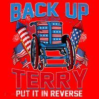 Back Up Terry Put It In Reverse Funny 4th Of July Fireworks Santa Hat thumb 1