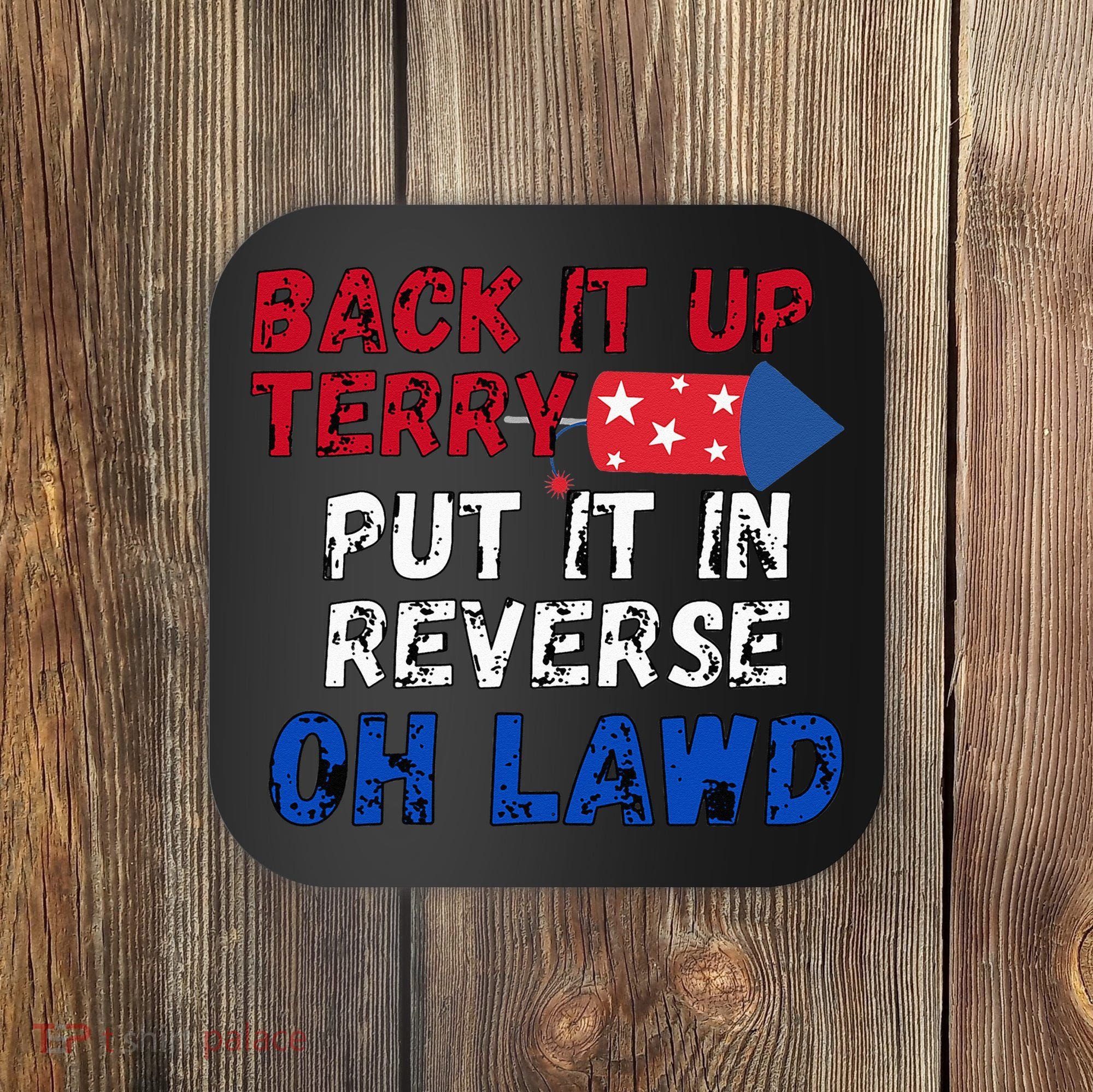 Back Up Terry 4th Of July For Men Coaster