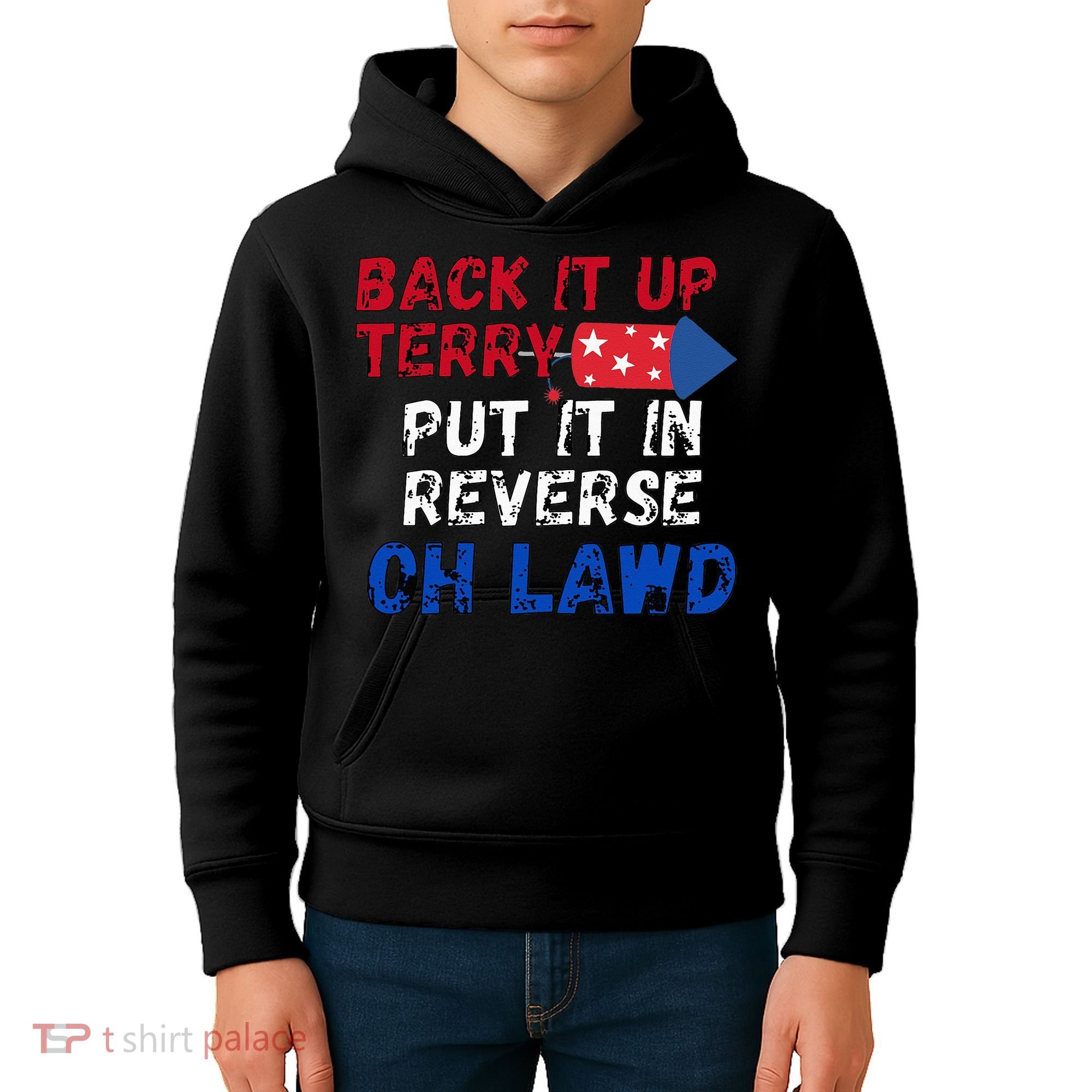 Back Up Terry 4th Of July For Men Kids Hoodie