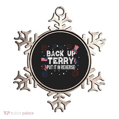 Back Up Terry Put It In Reverse Funny 4th Of July Ornament