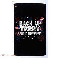 Back Up Terry Put It In Reverse Funny 4th Of July Golf Towel thumb 0